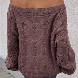 Off the shoulder sweater